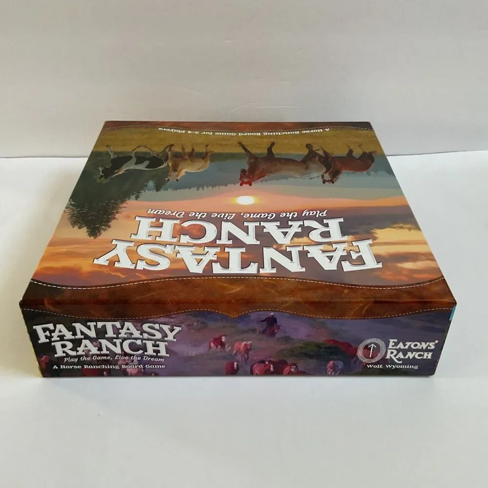 Fantasy Ranch Live The Dream Trail Ride Board Game Horses Ranching 100% COMPLETE